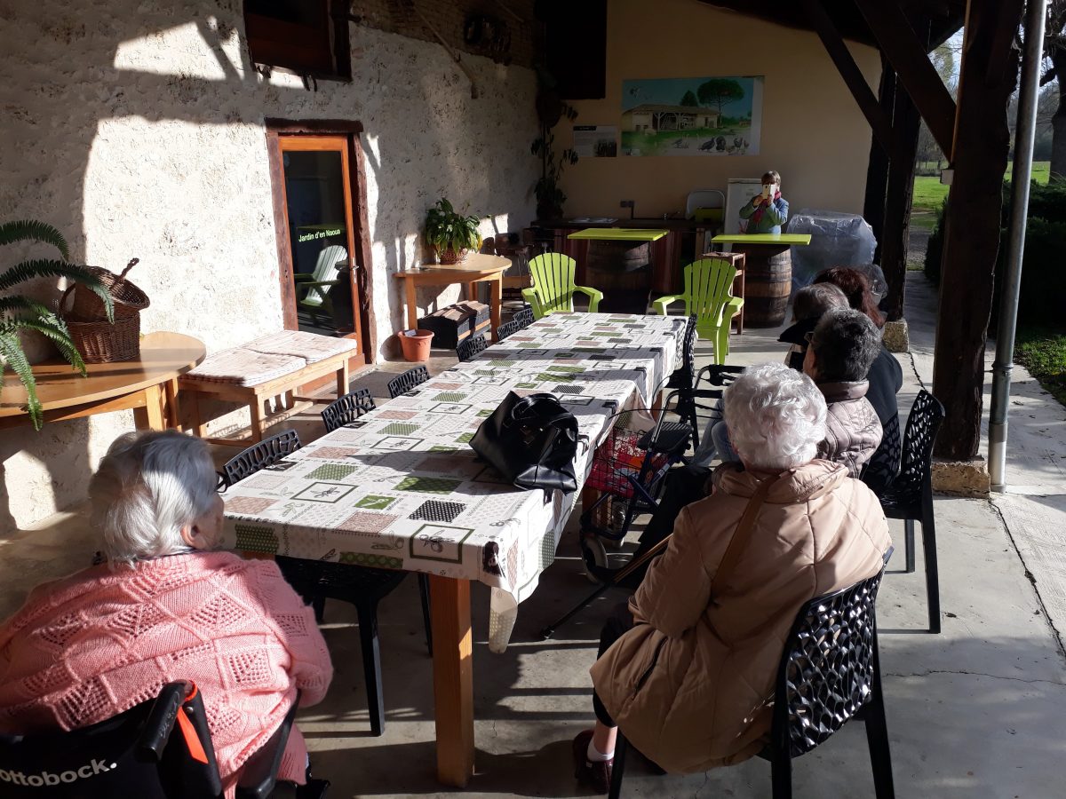 Sortie culturelle au « jardin d’ en naoua » de Maubec.