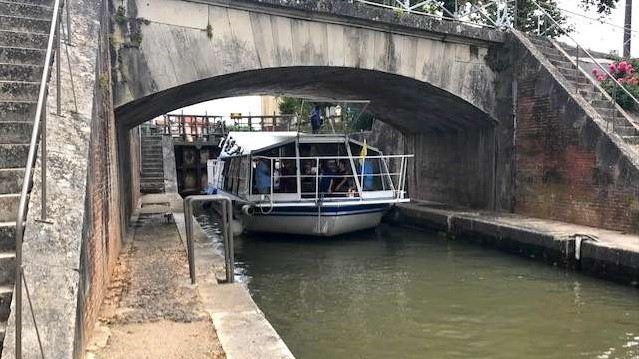 Sortie péniche sur le canal de Moissac