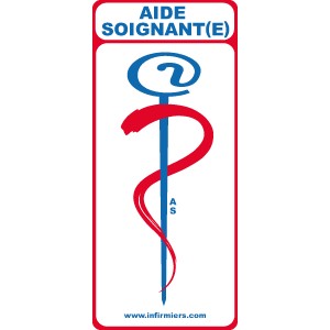 Caducée Aide Soignante Soins à domicile, voiture